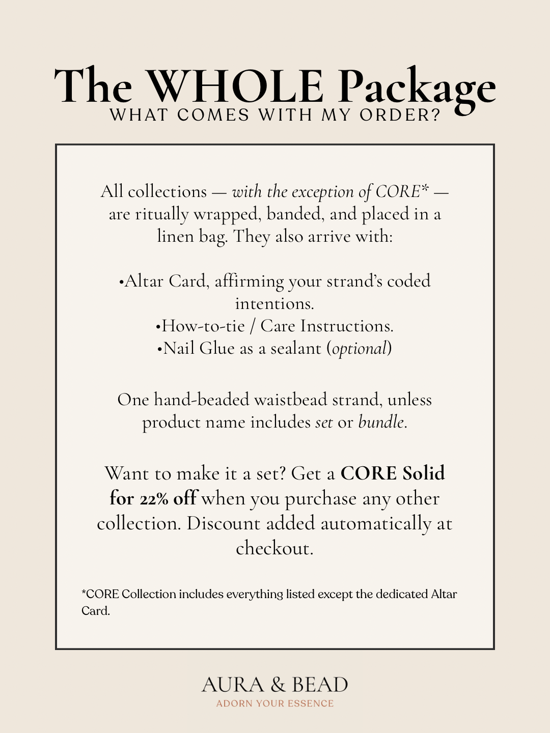 WISP • CORE Waistbead